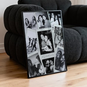 Personalised Photo Collage, polaroid Wall Art, bestfriend Gift, Keepsake Poster, gifts for girlfriend/boyfriend image 10