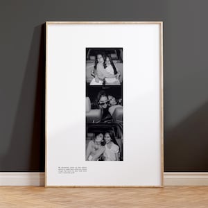 Personalised Photo Strip Print, Photo Collage Wall Art, Polaroid Wall Art, bestfriend Gift, Keepsake Poster, gifts for girlfriend/boyfriend