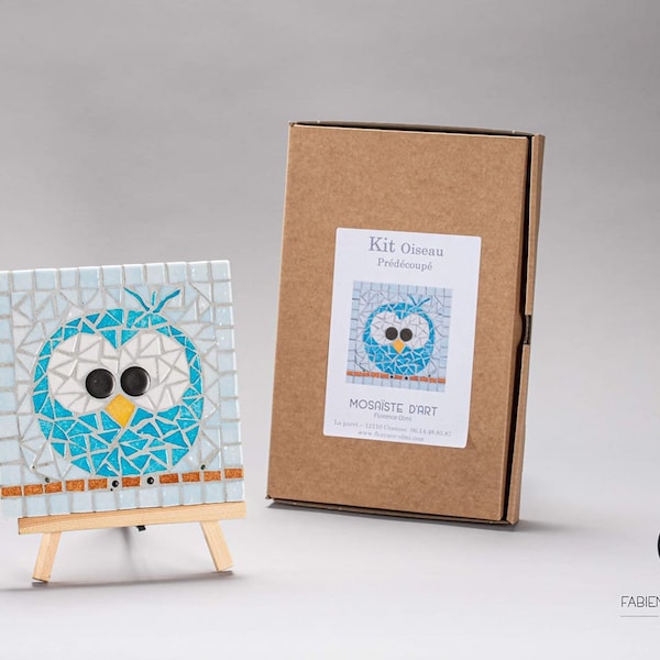 Kit mosaïque DIY pour enfant modéle oiseau