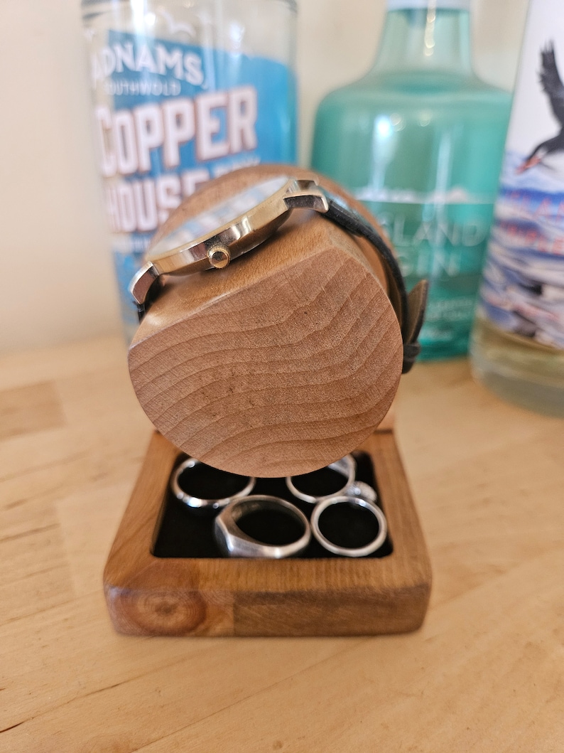 Ring Tray Watch Stand / Wooden Watch Stand / Rustic Watch Stand ...
