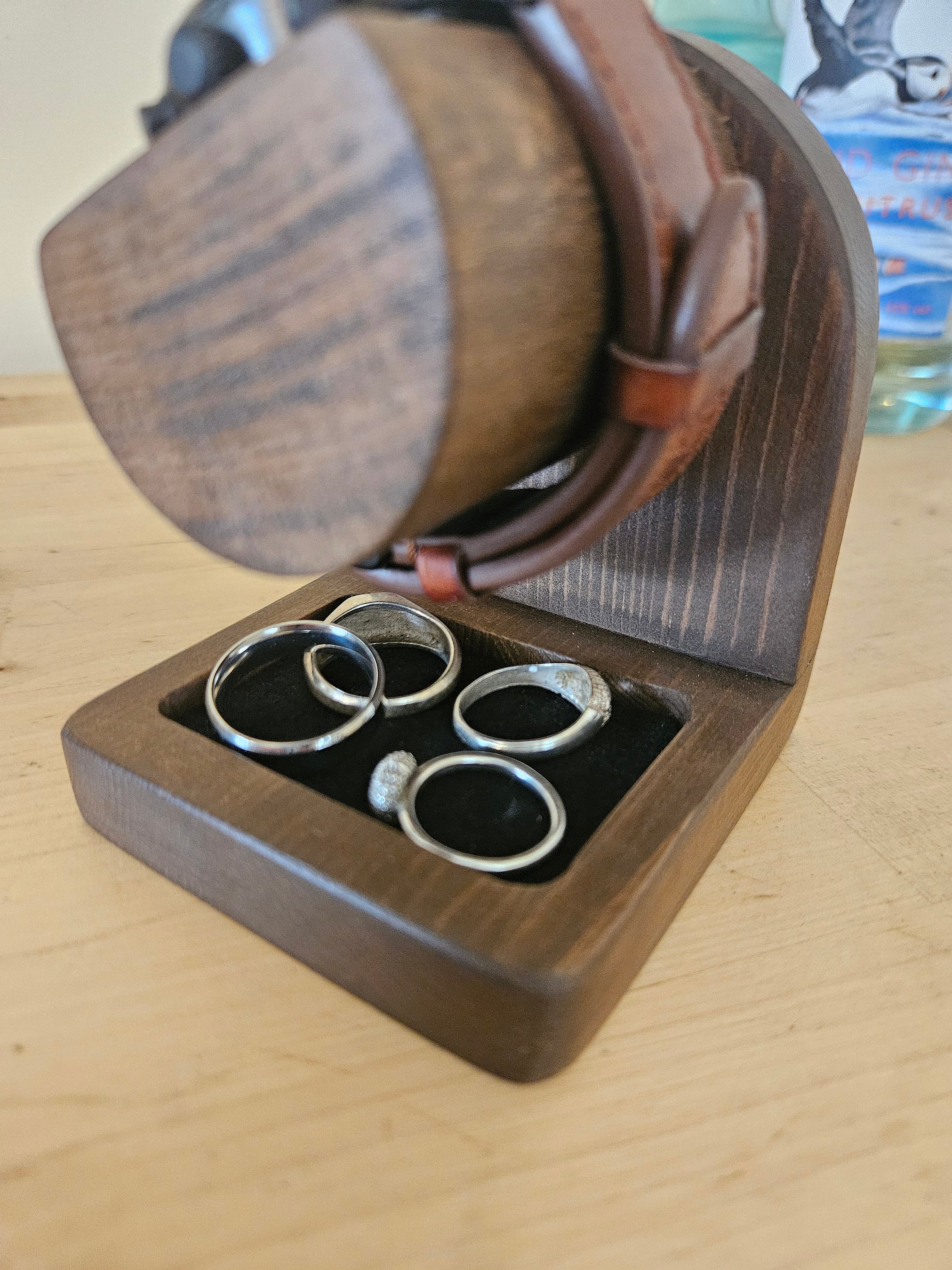 Ring Tray Watch Stand / Wooden Watch Stand / Rustic Watch Stand ...