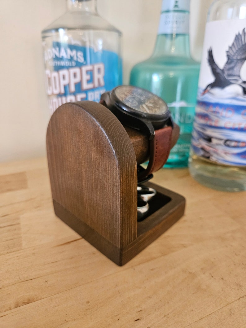 Ring Tray Watch Stand / Wooden Watch Stand / Rustic Watch Stand ...