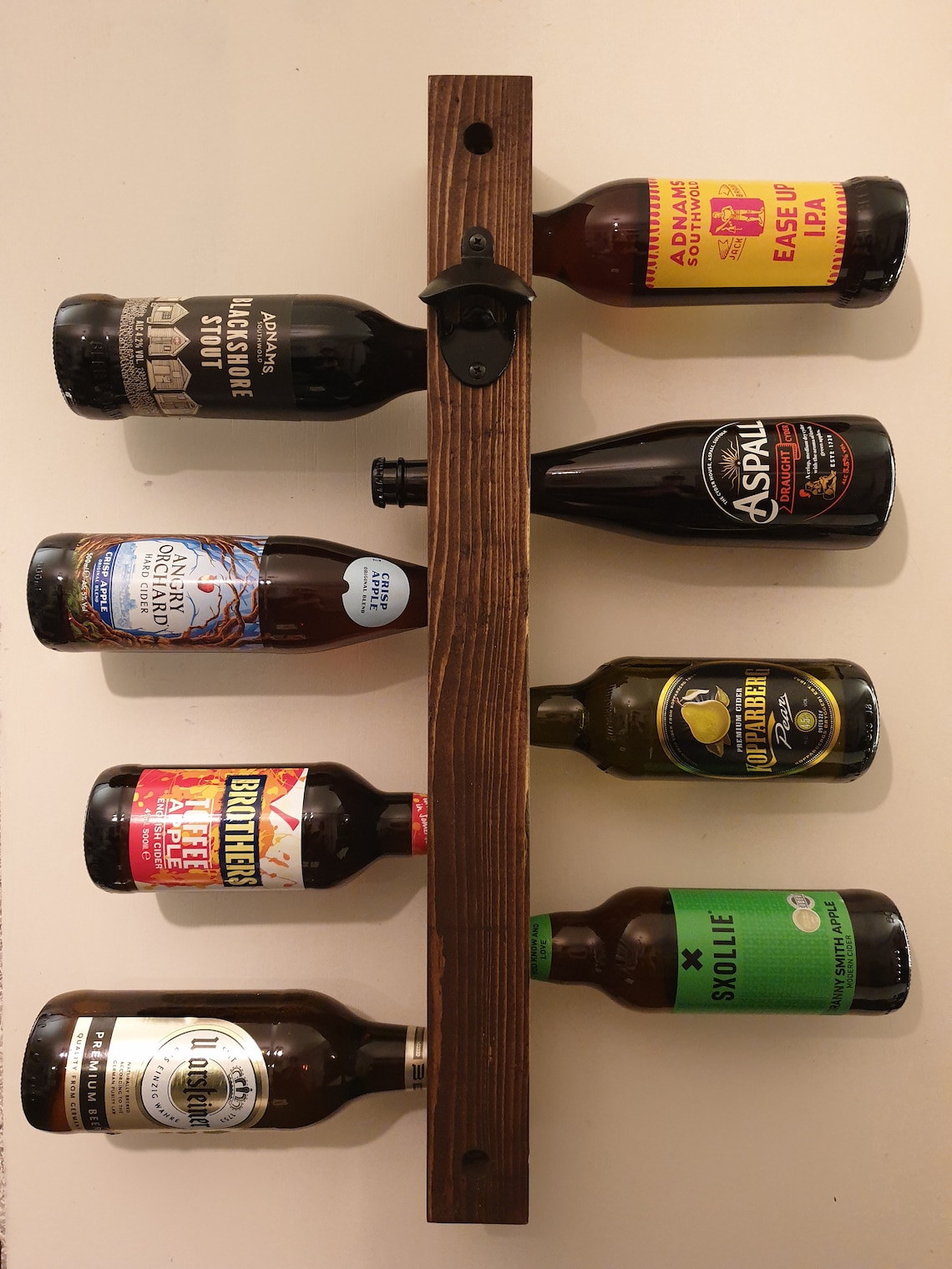 Beer Bottle Wall Rack / Beer Rack / Wooden Rack / Bottle Rack Etsy UK