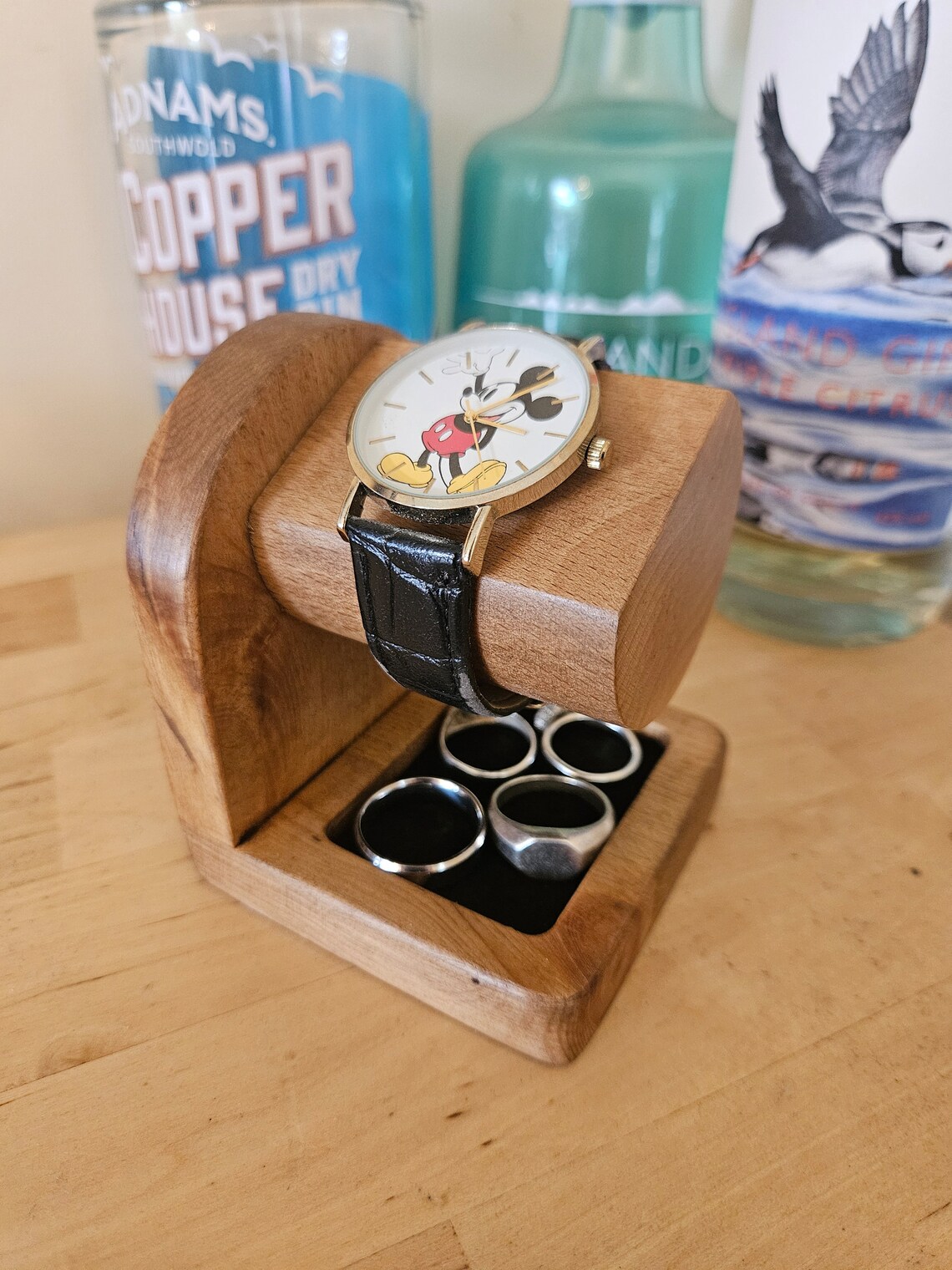 Ring Tray Watch Stand / Wooden Watch Stand / Rustic Watch Stand ...