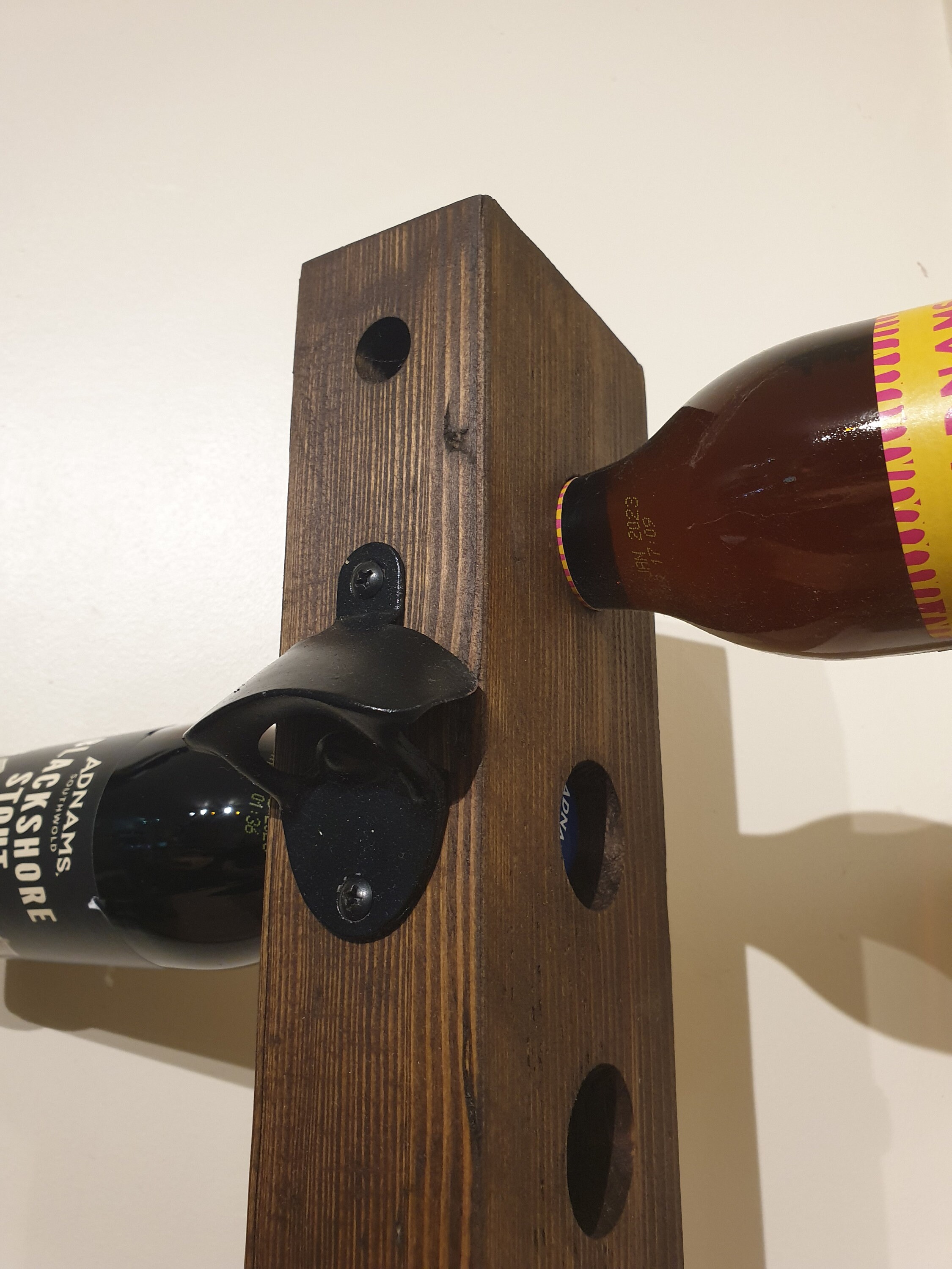 Beer Bottle Wall Rack / Beer Rack / Wooden Rack / Bottle Rack / Beer