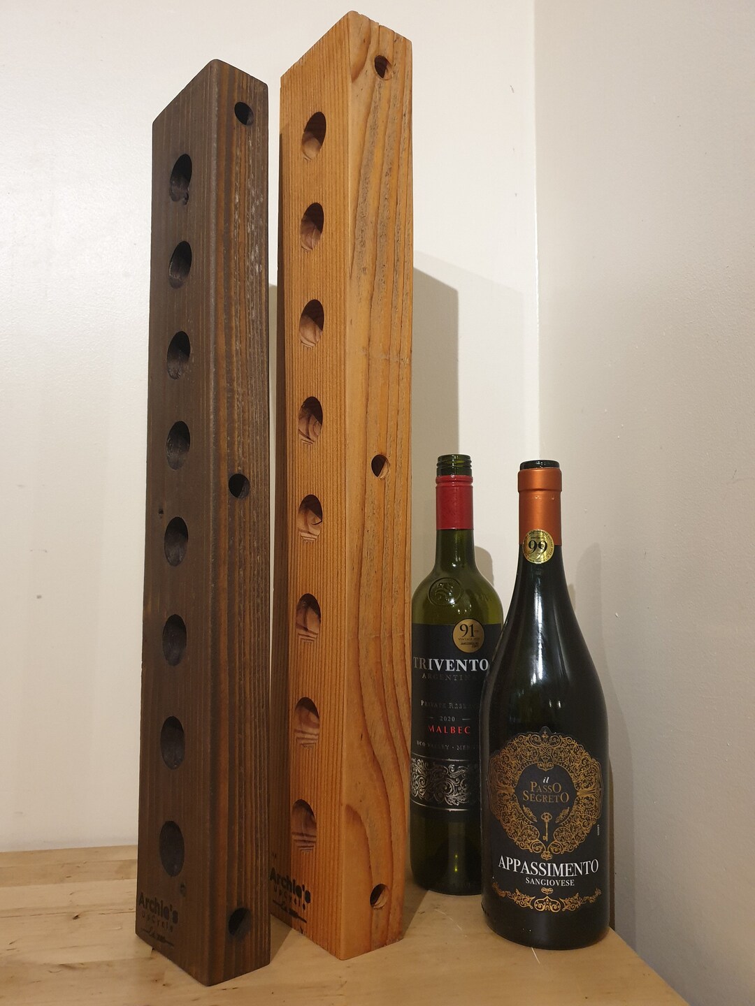 Wine Wall Rack / Wine Rack / Wooden Rack / Bottle Rack / Wine Bottle