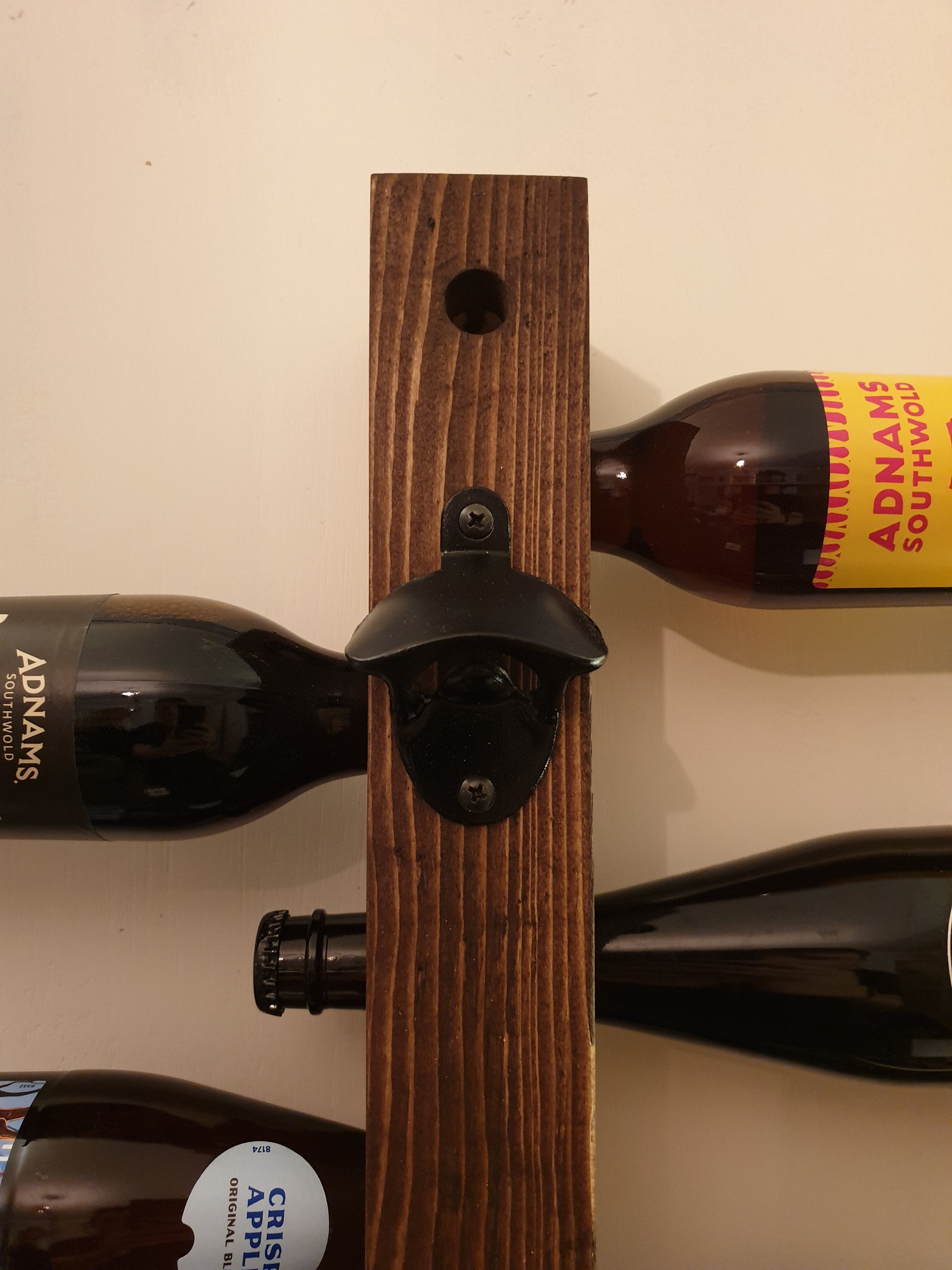 Beer Bottle Wall Rack / Beer Rack / Wooden Rack / Bottle Rack Etsy UK