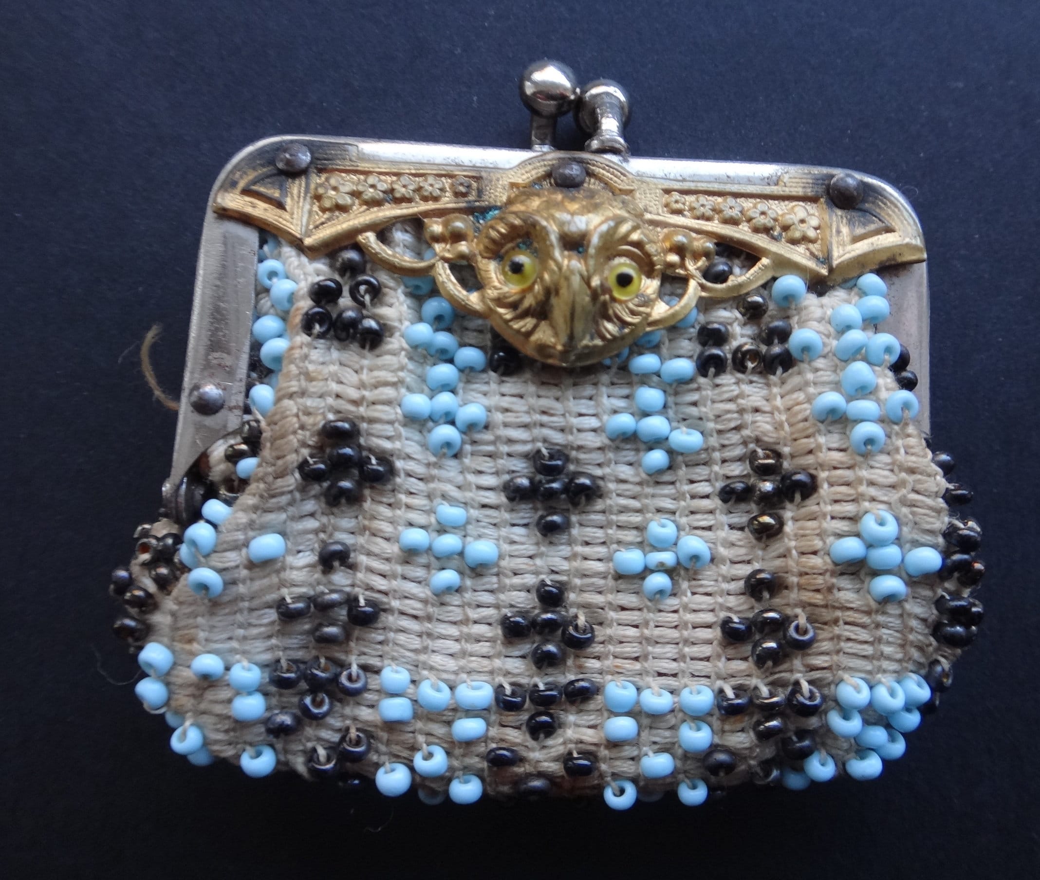 Vintage Beaded Coin Purse Etsy