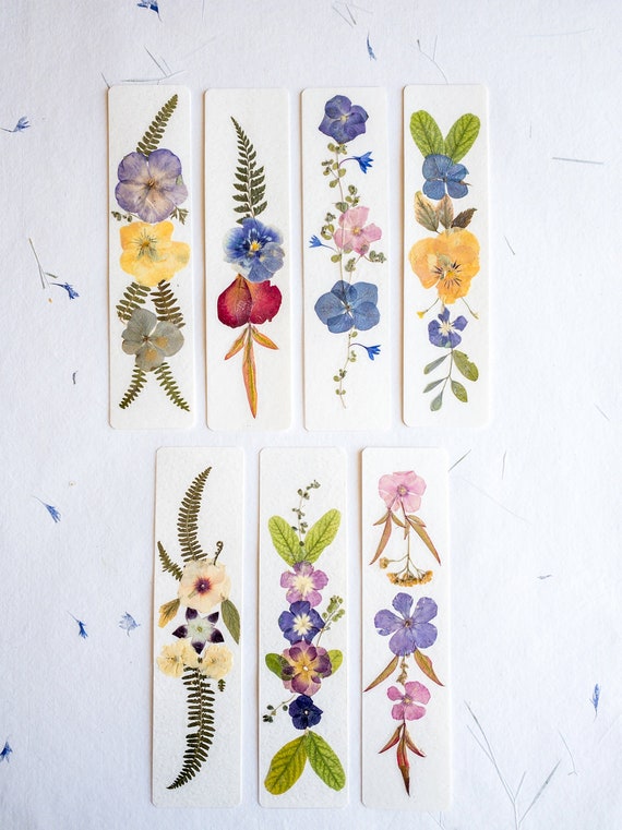 Pressed Flower Bookmarks - Aberle Home