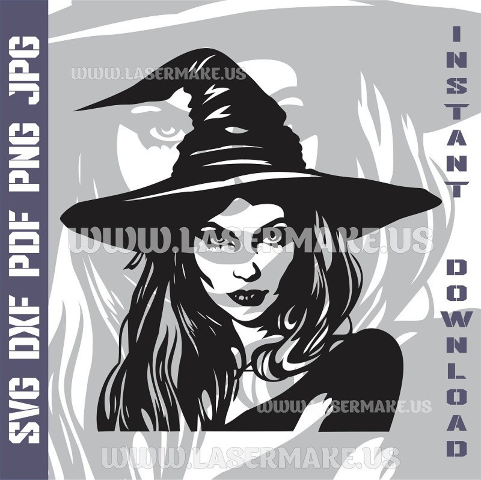 Witch SVG File Cut File for Cricut Printable Png SVG Dxf Etsy Canada