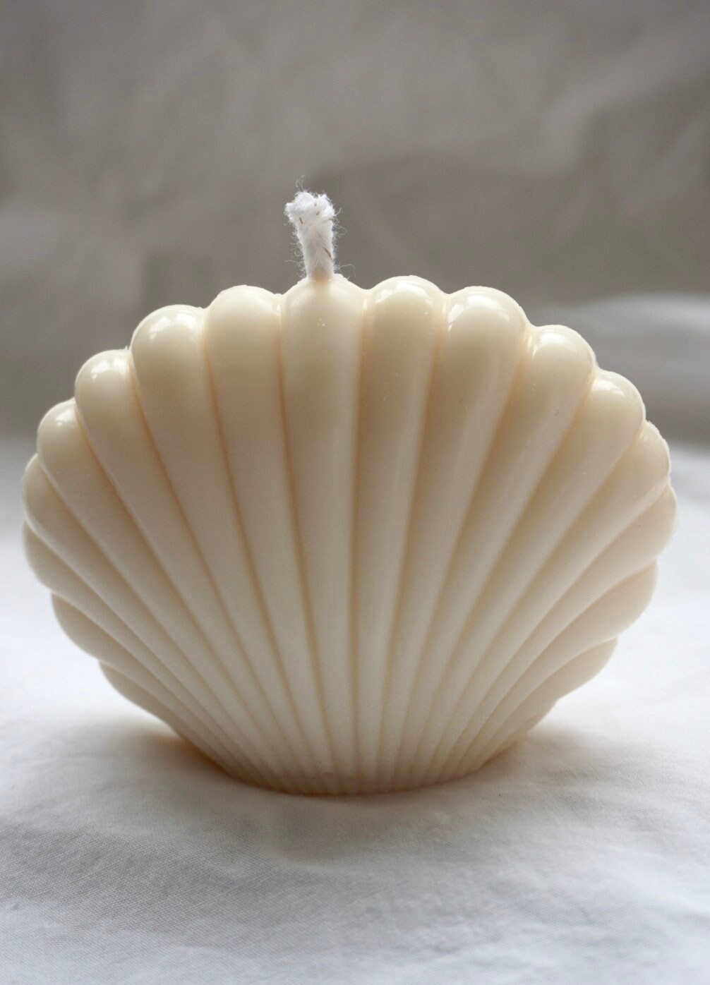 Large Shell Candle / Pillar Candles / Decorative Candles / Etsy