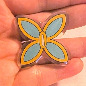 Shinobu Sword Hilt Acrylic Pin: Anime Cosplay Badge