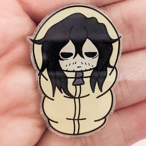 Sleepy Aizawa Acrylic Pin – My Hero Academia Anime Enamel-Style Badge, MHA Teacher Collectible, Cute Anime Gift