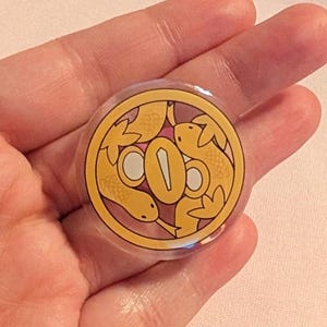 Obanai Iguro Hashira Hilt Acrylic Pin - Demon Slayer Cosplay Enamel Badge - Perfect Gift for Anime Fans and Collectors