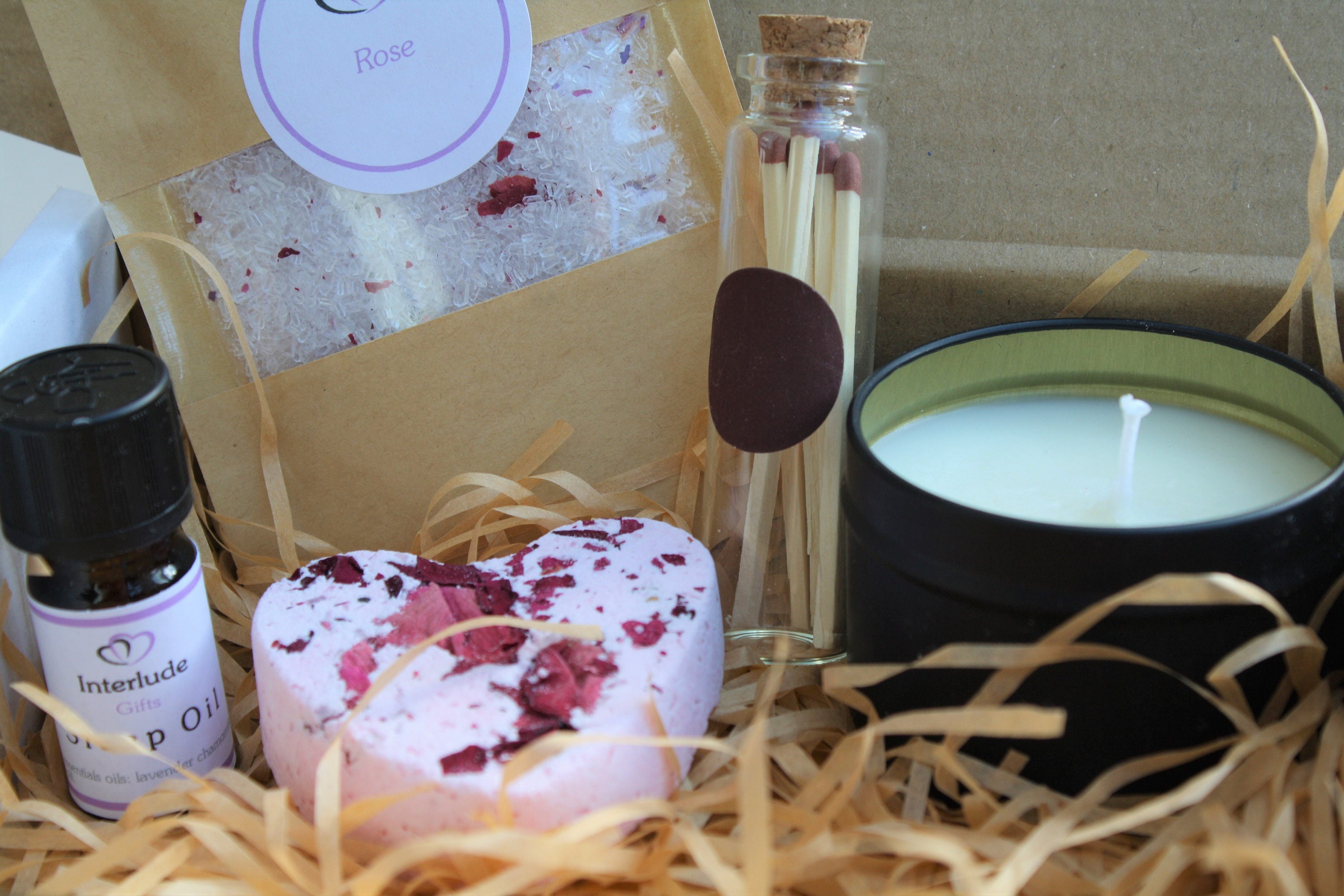 Bath and Candle Gift Set | Etsy UK