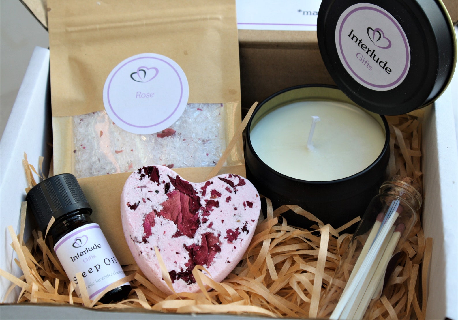 Bath and Candle Gift Set | Etsy UK