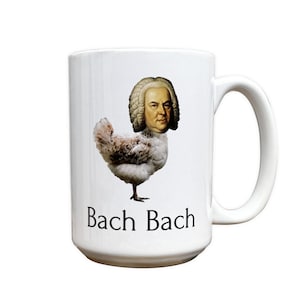 Lustige klassische Musik Kaffeetasse - Bach Bach - Musiker Geschenke für klassische Musik Liebhaber und Musiklehrer