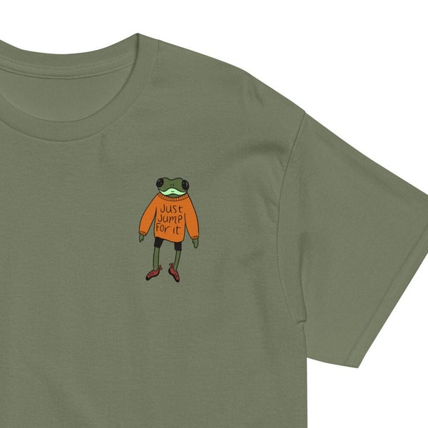 Just jump for it | Dynamic climber shirt | Frog shirt | Boulder shirt