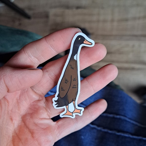 Runner duck sticker | Duckcore | Duck sticker | Runner ducks | Farm sticker | Animal sticker | Vegan sticker