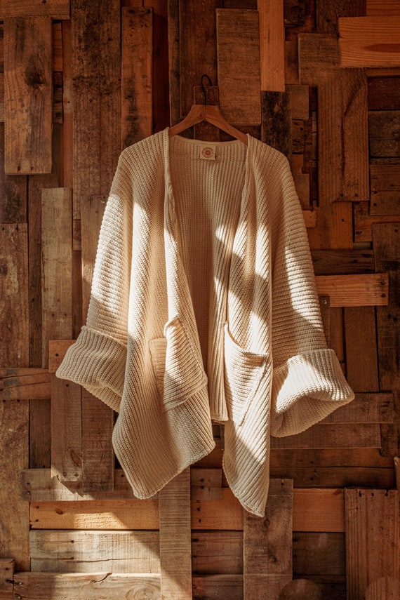 【seed and soil】Organic cotton cardigan Wrap London - Organic cotton blend cardigan