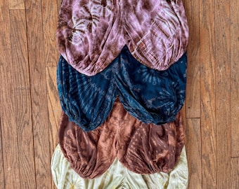 Kids Tie Dye Harem Pants, Boho Hippie Baggy Fit