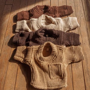 ORGANIC Cotton Baby Kids Toddler Sweater, Gender Neutral Oversized Boxy Pullover Sweater, Mommy and Me Sweater, Unisex Boys Girls Sweater