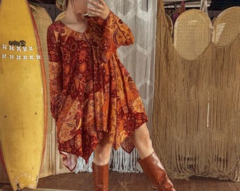 boho high neck wide sleeve shift dress Boho high neck wide sleeve shift dress