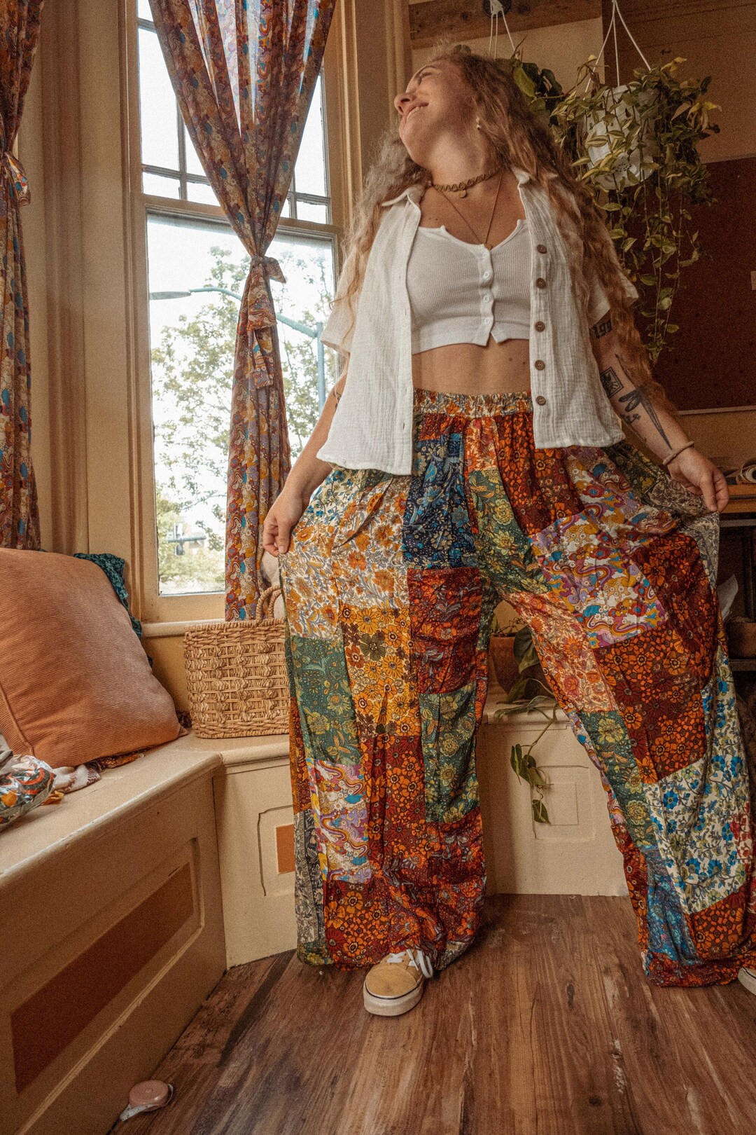 Hippie wide shop leg pants