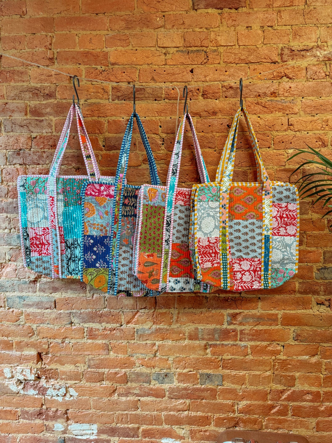 Boho Hippie Patchwork Tote Bag main image 0