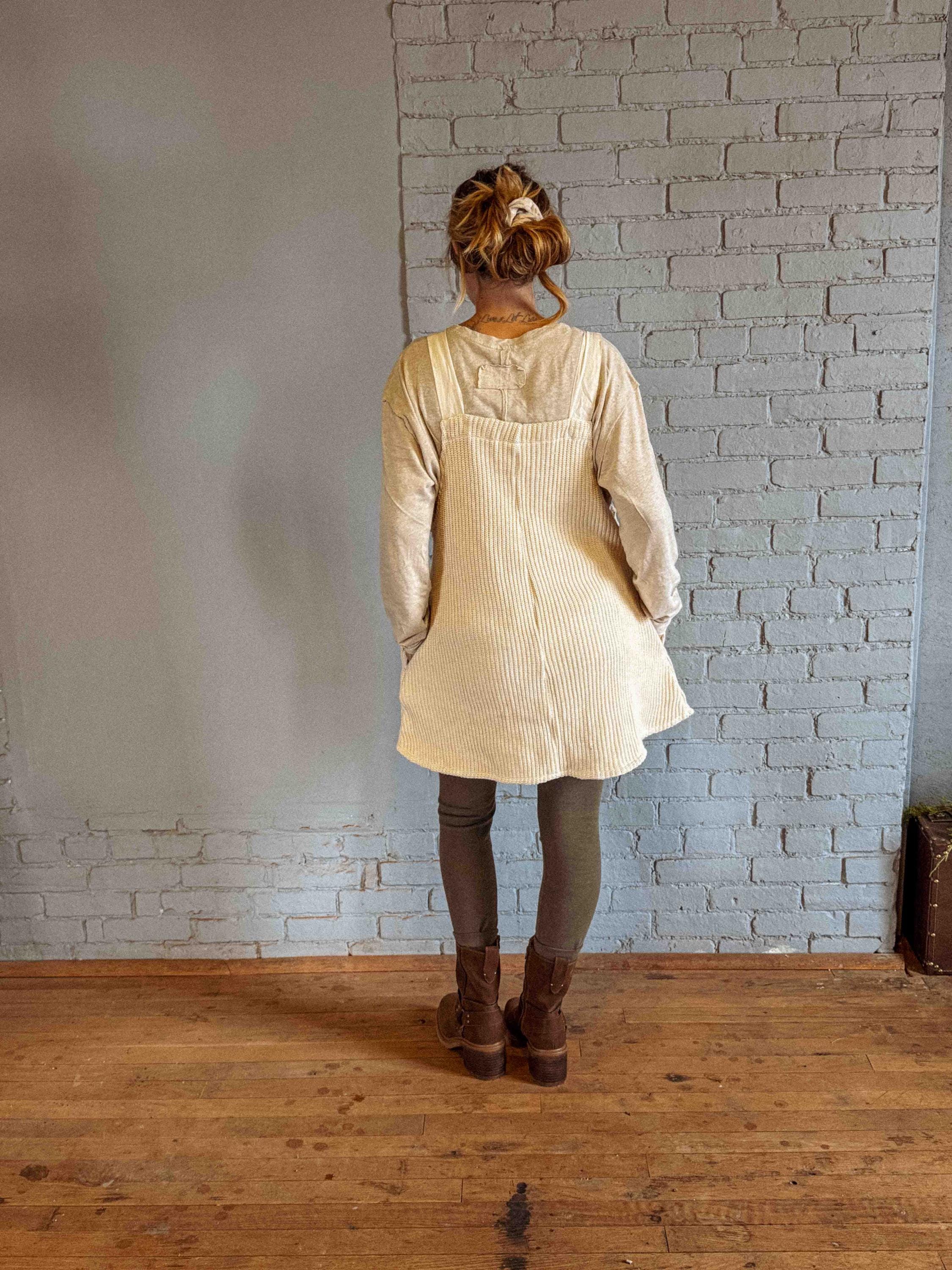 knitted dress autumn mini Womens Knit Sweater Dress A-Line Swing V Neck Trendy Fall Mini Dresses Solid Color Soft Pleated Basic Winter Outfits