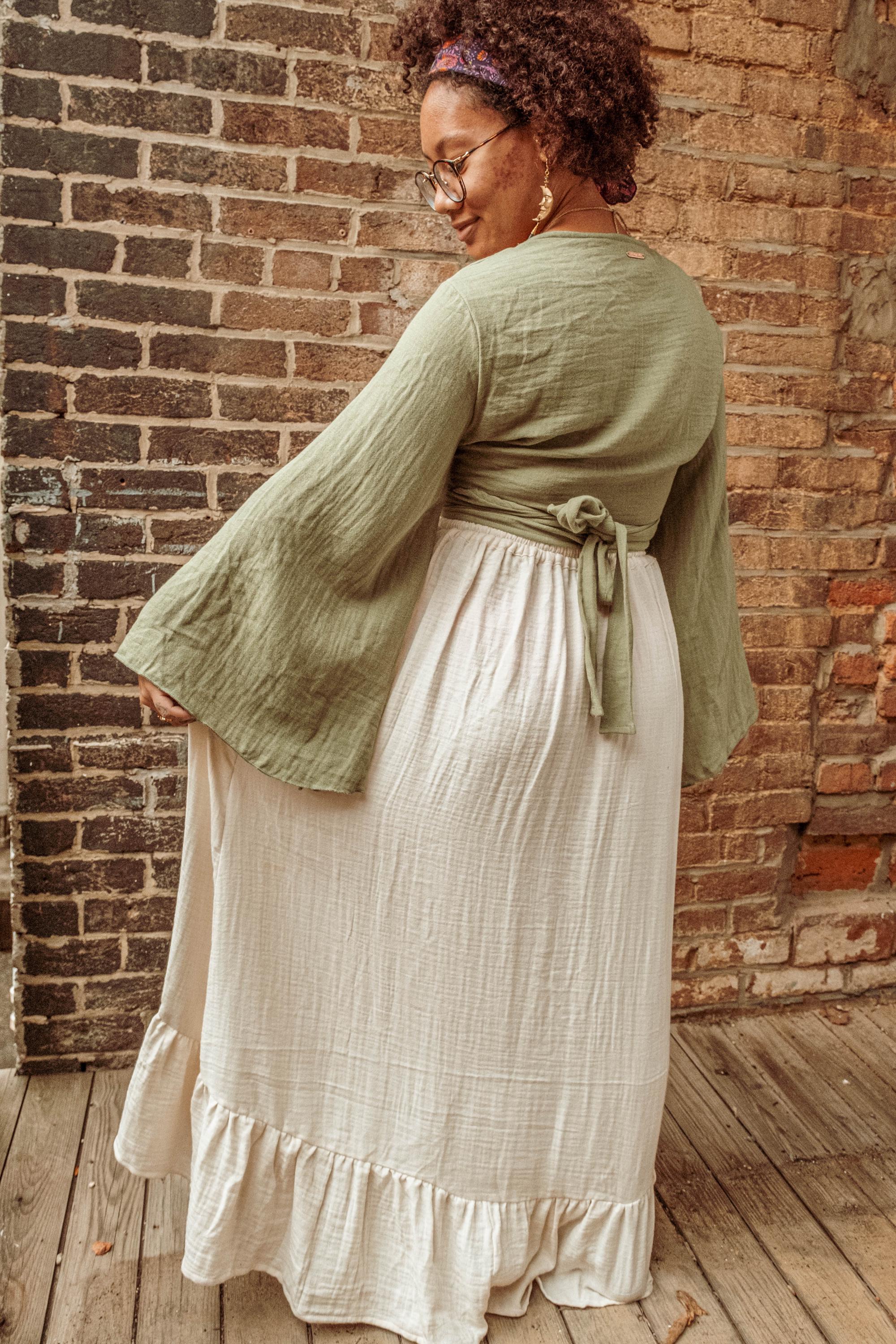【INCHANT ME】Mont Cotton Bijo Long Skirt INCHANT ME】[Belt set] Pintuck H-Line Long Skirt INCHANT ME