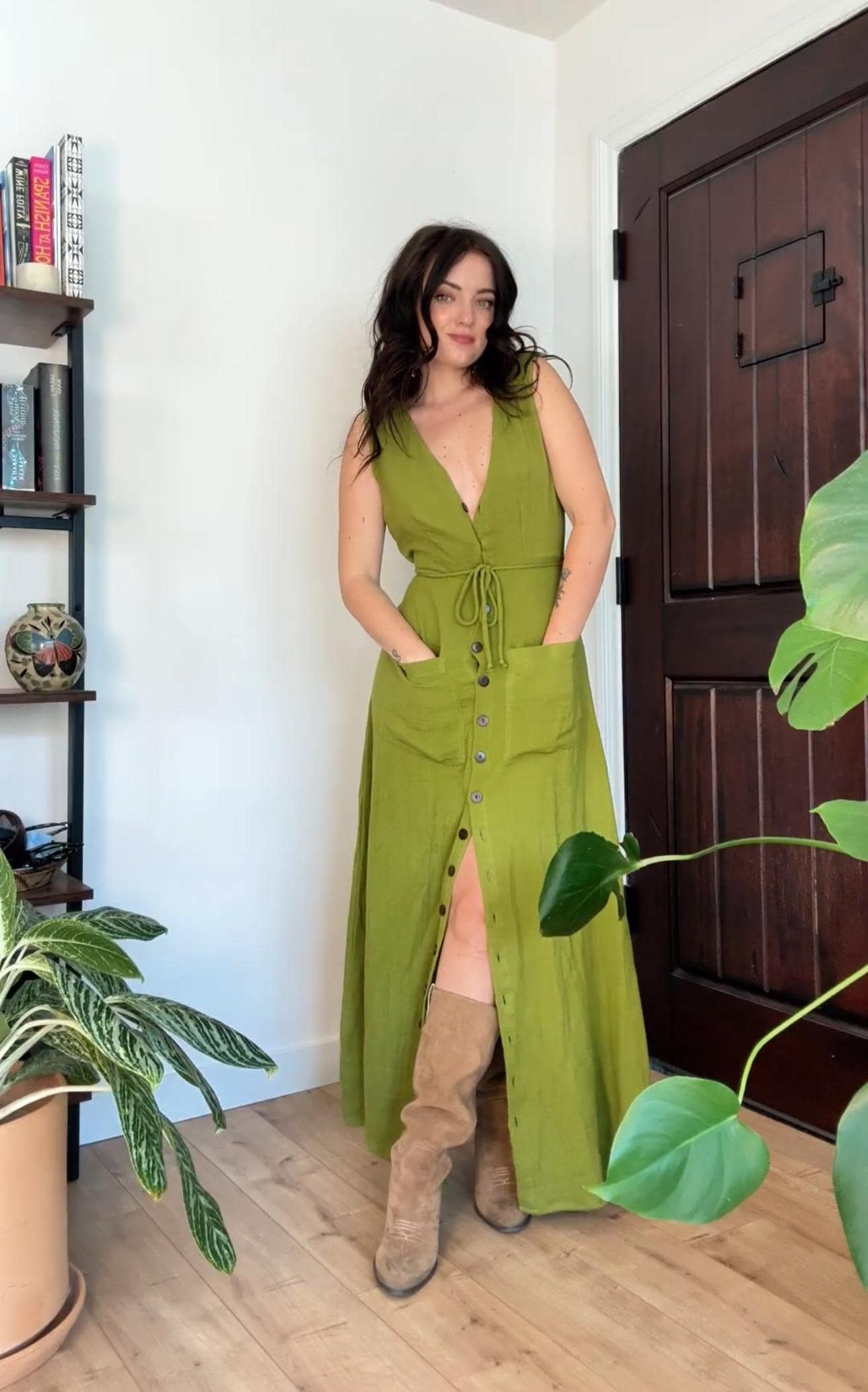Marron Maxi Dress - Etsy