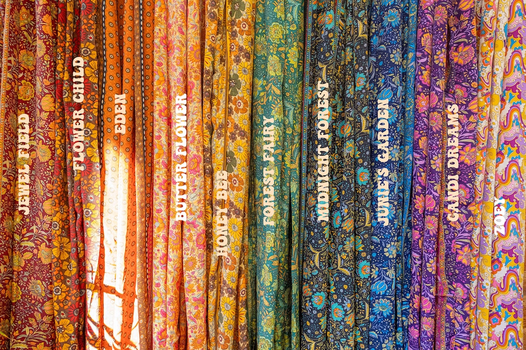 Hippie Boho SILK Curtain Panels, Bohemian Room Canopy Decor