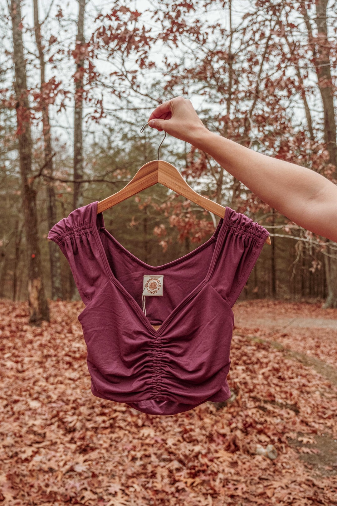 EcoVero Haut bohème cinch hippie, fibre naturelle élasthanne