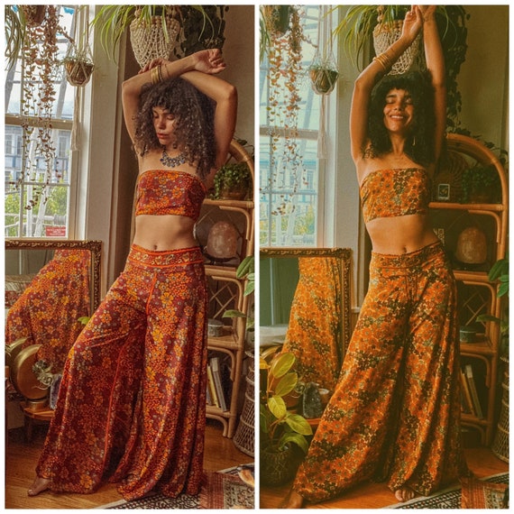Malta Wide Leg Pants/Smock Bandeau Set Malta Wide Leg Pants/Smock Bandeau Set