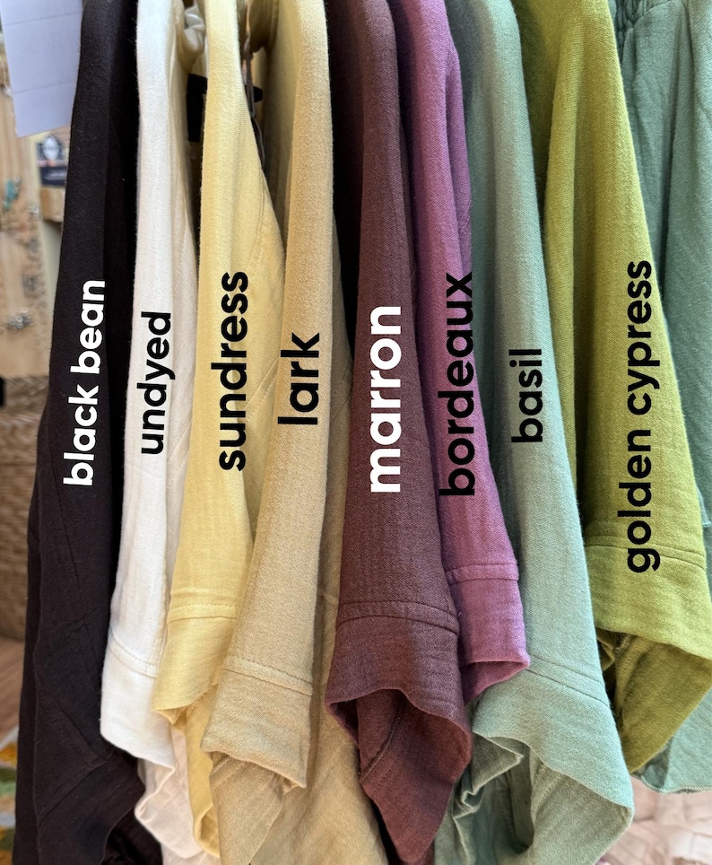 Boho Organic Bamboo Cotton Crop Tee, Hippie Bohemian Style Crop Top Boxy Earthy flowy style top, neutral organic style top, plant based PLUS image 10