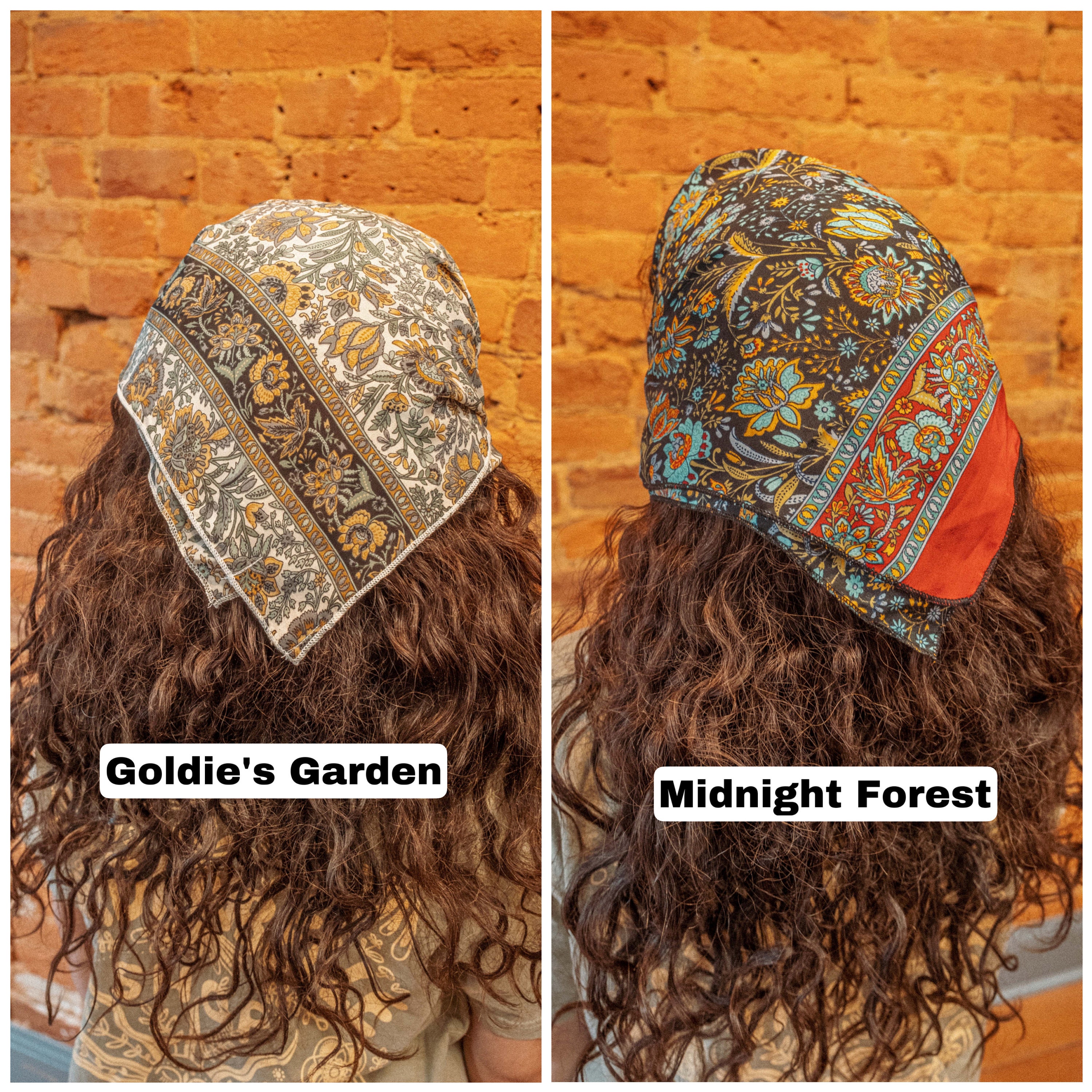 Boho Silk Square Bandana, Hippie Hair Wrap, Dog Scarf (20x20) - Etsy