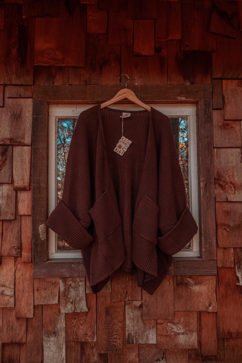 Olivenorma Boho Geometric Hooded Shawl Cardigan