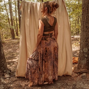 Bohemian Bodhi Free Flow Tie Dye Pants, Free Spirit Wide Leg Flare Palazzo Pants, Hippie Handmade Pants XS-4X image 8