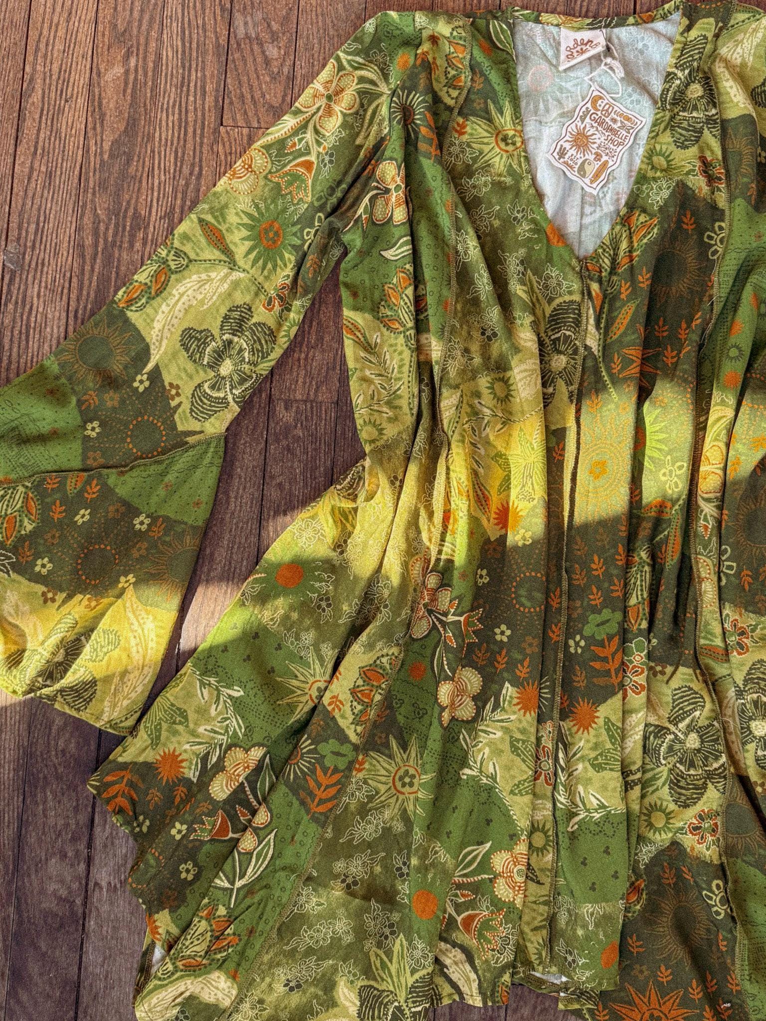 layered bell sleeve floral dress MISSGUIDED Ruffled Floral Mini Dress With Bell Sleeves Asymmetrical Layered HemMISSGUIDED