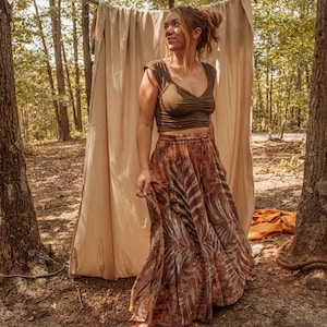 Bohemian Bodhi Free Flow Tie Dye Pants, Free Spirit Wide Leg Flare Palazzo Pants, Hippie Handmade Pants XS-4X image 10