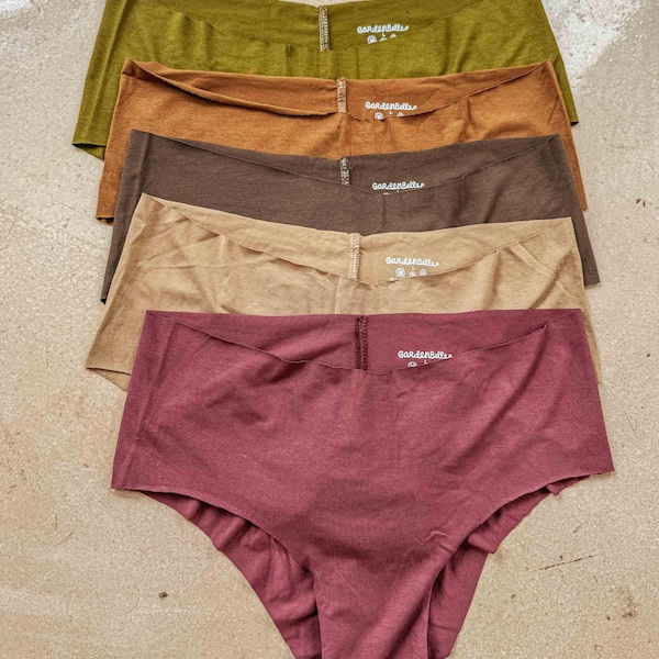 Braguitas de fibra natural EcoVero, suaves y acogedoras, sin costuras, para mujer, braguitas de bikini sostenibles.