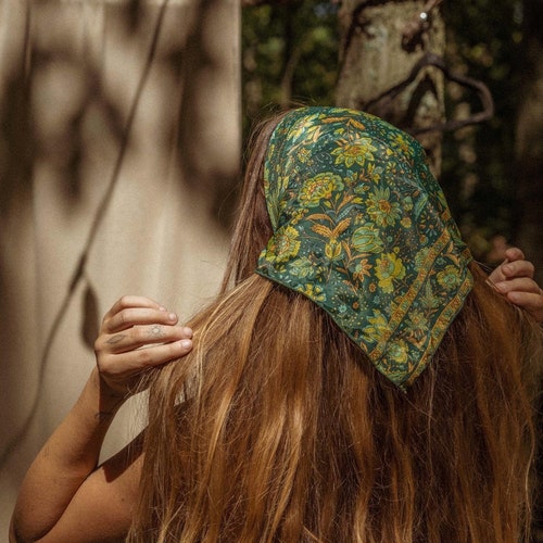 silk bandana hair