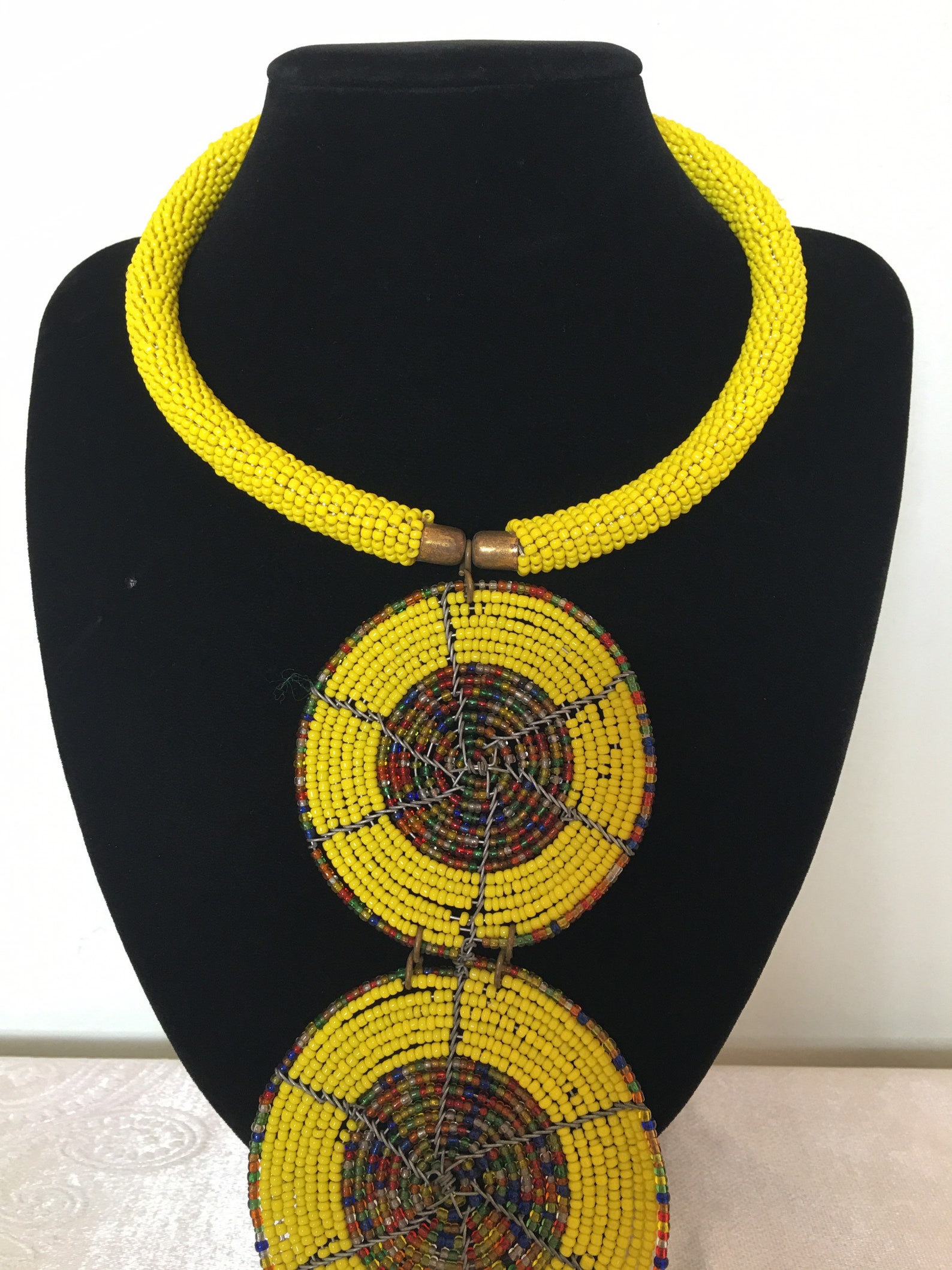 SALE African pendant necklace Beaded necklace African | Etsy