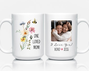 Custom Photo Mug Gifts for Mom, Mom Gift from Daughter, Personalized Photo Mug, Mom Coffee Mug