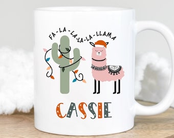 Personalized Christmas Mug, Kids Cocoa Mug, Christmas Coffee Cup