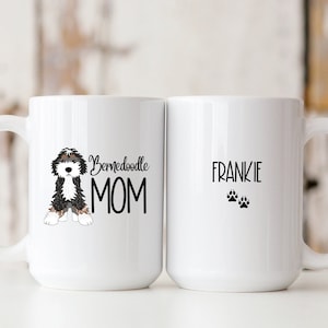 Bernedoodle Mom Mug, Bernedoodle Gifts, Doodle Mom, Berner Dog Cup, Gift for Berner Mom, Tri-Colored Bernedoodle
