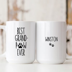 Grandpaw Mug, Dog Grandpa Gift, Best Dog Grandpa, Dog Grandpaw, Grand Dog Mug, Gift from Granddogs