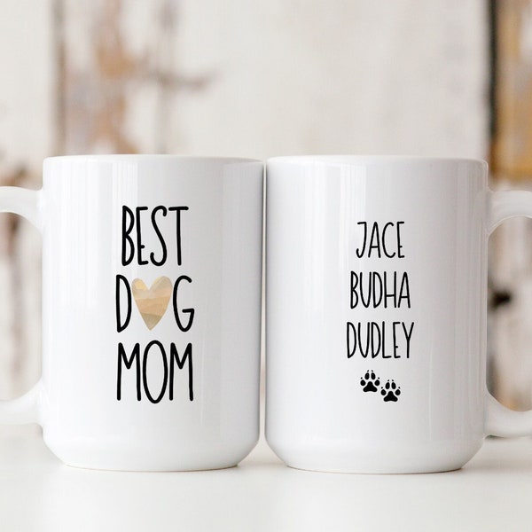 Best Dog Mom Mug, Dog Mom Gift, Gift for Dog Mom Personalized