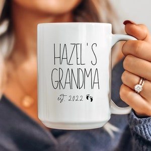 First Time Grandma Mug, New Grandma Gift, First Grandchild, Custom Grandma Mug
